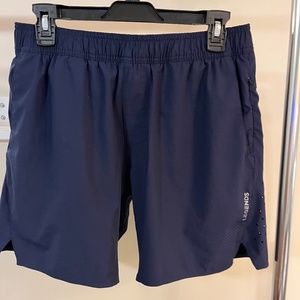 LEGENDS - RELAY SHORTS LINED - NAVY/ M (31-33) MEDIUM / 7″ INSEAM